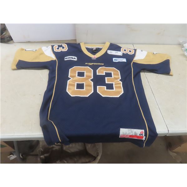 Winnipeg Blue Bombers Dalton Schoen Mens Large Football Jersey