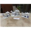 Image 1 : 3 Porcelain Horses and Carriage and Figurine - 1: 7-1/2" x 7" H - 2: 5-1/4" L x 4-1/2" H