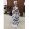 Image 2 : 2 Table Top Porcelain Figurines - 1: 7" W x 9" H - 1: 3" W x 7" H