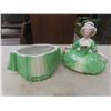 Image 7 : 2 Vintage E+R Germany Dress Doll Porcelain Madame Pompadour - 1 Has Some Damage to Hand