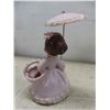 Image 3 : 3 Vintage Figurines with Stiffened Lace, 1 Ceramic Angel, 1 Ucagco Japan Ceramic Girl with Parasol