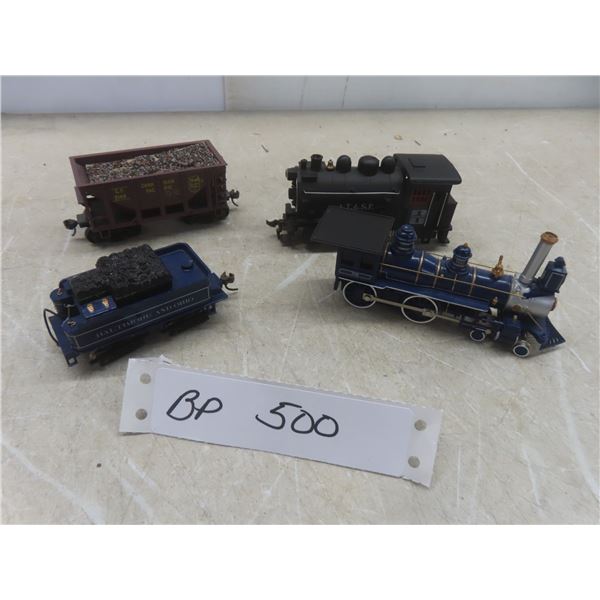 1 Backmann 52703 HO Scale Steam Engine & Tender, 1 Locomotive HO AT&SF Santa Fe Loco #98-0-4-0