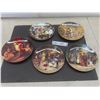 Image 1 : 5 Berlin Design Hanging Plates Marked West Germany