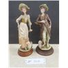 Image 1 : Vintage Giuseppe Armani Capodimonte Shepherd Boy with Sheep Figurine, Woman Figurine with a Lamb