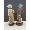 Image 2 : Vintage Giuseppe Armani Capodimonte Shepherd Boy with Sheep Figurine, Woman Figurine with a Lamb