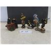 Image 1 : 4 Pcs by Bear Foots Bear by Jeff Fleming - The 2 Bear on the Stump is a Puzzle - 1 Boy with Dog