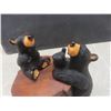 Image 8 : 4 Pcs by Bear Foots Bear by Jeff Fleming - The 2 Bear on the Stump is a Puzzle - 1 Boy with Dog