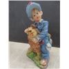 Image 9 : 4 Pcs by Bear Foots Bear by Jeff Fleming - The 2 Bear on the Stump is a Puzzle - 1 Boy with Dog