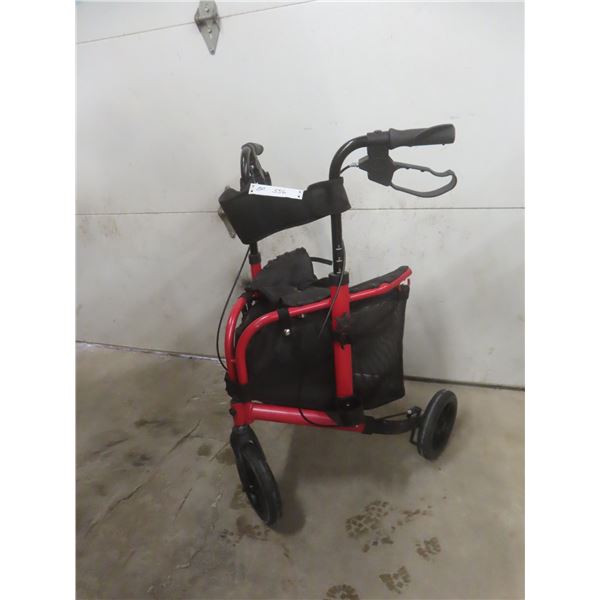  3 Wheel Walker with a Cane Holder