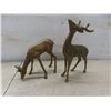 Image 2 : 12 Pcs of Brass: 6 Bells, 1 Vintage Ash Tray with Match Holder, 2 Deer, 1 Unicorn, 1 Brass Vase, 1