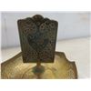 Image 8 : 12 Pcs of Brass: 6 Bells, 1 Vintage Ash Tray with Match Holder, 2 Deer, 1 Unicorn, 1 Brass Vase, 1