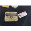 Image 4 : 6 Antique Apothecary Pharmacy Ointment/Tins,  Some with Product: Rawleighs, Asperline, Dr. Chase's, 