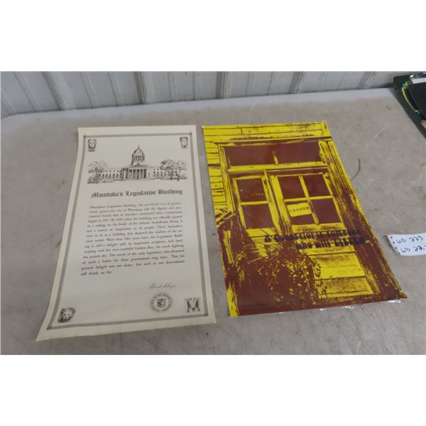 15 Collectible Laminated Posters: Video Stars, Grain Elevators, Mt Everest, Sports Hockey Team and