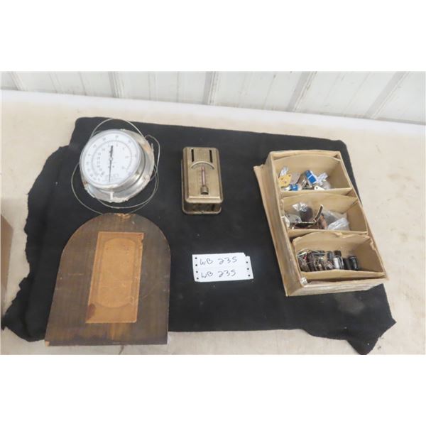 Antique Gauges & Transistors, Radio Clock Parts