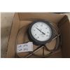 Image 1 : Vintage Industrial Thermo Gauge 30 to 150 Glass Bezel 7"