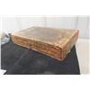 Image 7 : Rare Antique Red Cross Kidney Plaster Box with Drawer & Vintage Church Embossed Cross on Glass