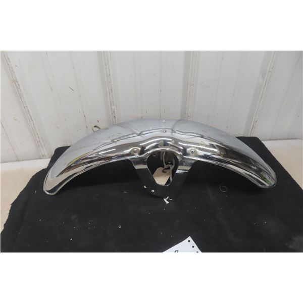 Vintage 1970s Universal Front Chrome Fender for Motorcycle Cafe Racer