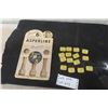 Image 1 : Antique Rare Sperling MB Druggist Store - Asperline Cardboard Display with 15 Asperline Tins with