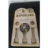 Image 2 : Antique Rare Sperling MB Druggist Store - Asperline Cardboard Display with 15 Asperline Tins with