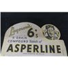 Image 3 : Antique Rare Sperling MB Druggist Store - Asperline Cardboard Display with 15 Asperline Tins with