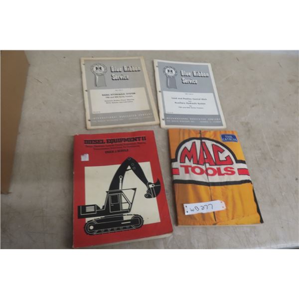Vintage MAC Tools Catalog, 2 IHC Blue Ribbon Hydraulic System Manuals & 1982 Diesel Equipment