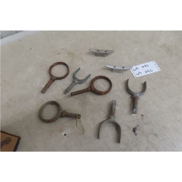 Antique Row Boat Mooring & Oat Parts