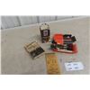 Image 1 : Old General Store Product Lot: 5 Milbro Club Brass Throwing Darts with Box, Phillips Golf Spike