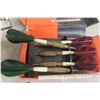 Image 6 : Old General Store Product Lot: 5 Milbro Club Brass Throwing Darts with Box, Phillips Golf Spike