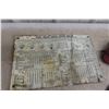 Image 5 : Antique Grain Seeder Drill Adjustment Metal Plate with 3 Seed Guide Arrow Gauges