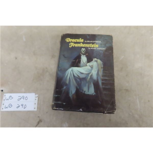 Vintage Dracula/Frankenstein by Bram Stoker, Mary Shelley Hard Cover Book with Dust Jacket, 655