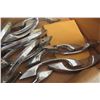 Image 3 : 16 Vintage Amerock MCM Chrome Diner Cabinet Handles 1950s 4-3/4" Long with 3" Centers