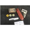 Image 1 : Vintage Druggist Pharmacy Lot: Templeton Remedy Capsules Box, Dr Sayman's Salve Tin, 2 Nail Paste