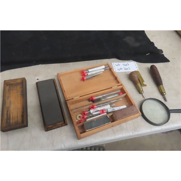 Wood Carvers Lot: Warren Specialized Woodworking Bits, Drill & Blades Part Number LD2, SFTG, STG,