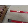 Image 6 : 2 Vintage Hockey Wood Sticks Embossed by Coca Cola (Autograph) & European Maker