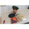 Image 1 : 3 Vintage Boys Scout Books, 2 Canada Scouts Beret Large Hats & World Flag Pennant