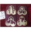 Image 1 : 1970s Lunt Sterling Silver Ornaments, All Dated – 87.5 g Total Weight