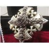Image 3 : Sterling Silver Maltese Cross Pendant & Necklace Set – 30 g Total Weight