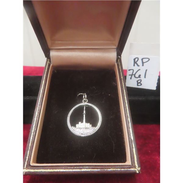 Sterling Silver Toronto Skyline Pendant, Dated 1976 – 4.5 g Total Weight
