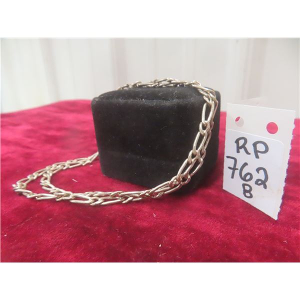 925 Silver Necklace, 21" Long – 19.5 g Total Weight