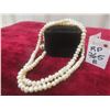 Image 1 : White Freshwater Baroque Pearl Necklace – Natural Pearls, High Luster