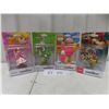 Image 1 : Nintendo Mario Amiibo Figures in Box: Peach, Bowser, Yoshi & Pink Yarn Yoshi – Qty 4