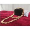 Image 1 : New 14K Gold Plated Cuban Link Chain, 7.0 mm – 24" Long