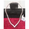 Image 1 : New 18K Gold Plated Princess Cut Simulated Diamond (CZ) Tennis Necklace, 4.0 mm – 18" Long