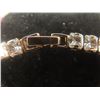 Image 3 : New 18K Gold Plated Princess Cut Simulated Diamond (CZ) Tennis Necklace, 4.0 mm – 18" Long