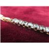 Image 5 : New 18K Gold Plated Princess Cut Simulated Diamond (CZ) Tennis Necklace, 4.0 mm – 18" Long