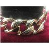Image 2 : New 18K Gold Plated Iced Out Simulated Diamond (CZ) Cuban Link Bracelet, 14.0 mm – 8" Long