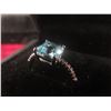 Image 3 : New 925 Ster Silver Princess Cut Natural Swiss Blue Topaz Channel Ring, 1.0 ct – White Gold Overlay