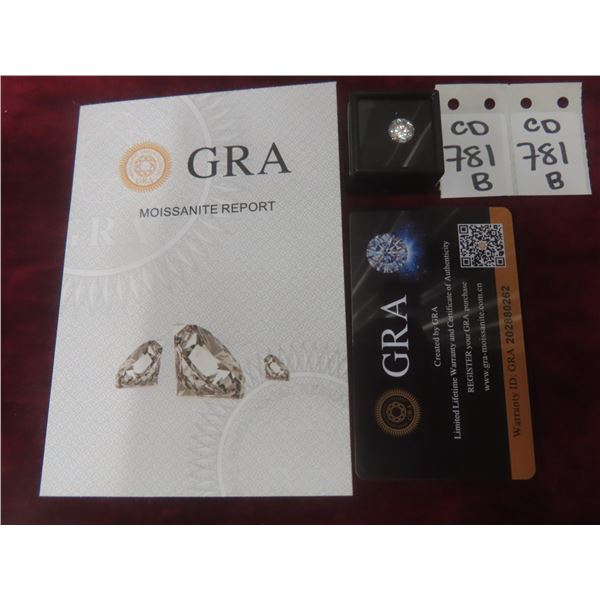New Moissanite Lab Diamond, Round Brilliant Cut, 2.0 ct – GH, VVS1, with GRA Report