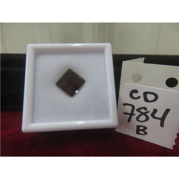 Natural Smoky Quartz, Princess Cut, 4.9 ct – 10.0 mm × 10.0 mm