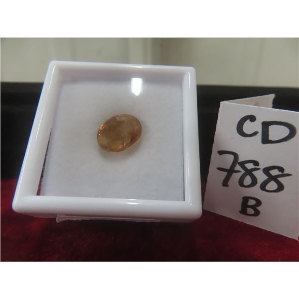 Natural Imperial Topaz, Oval Cut, 7.7 ct – 9.2 mm × 12.2 mm